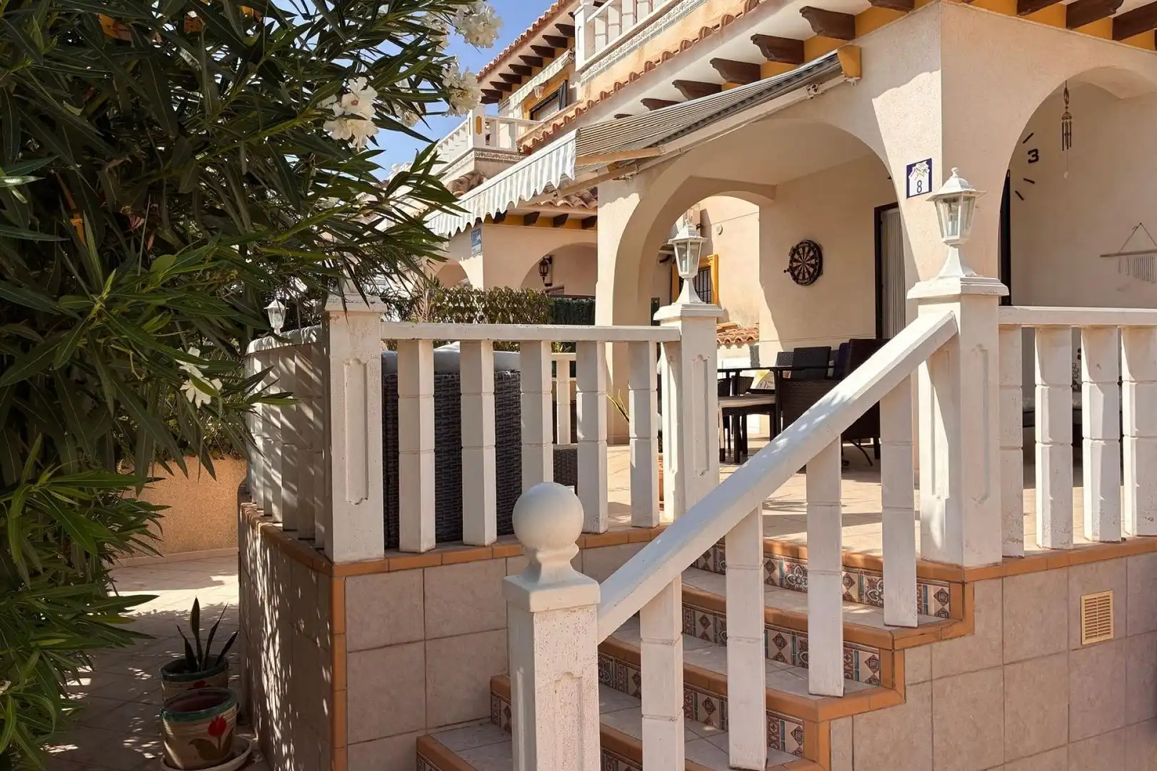 Terrasse von Haus zur Miete in Orihuela mit Klimaanlage, Heizung und Privatgarten