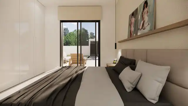 Bedroom of Houses for sale in San Fulgencio  with Air Conditioner, Private garden and Swimming Pool