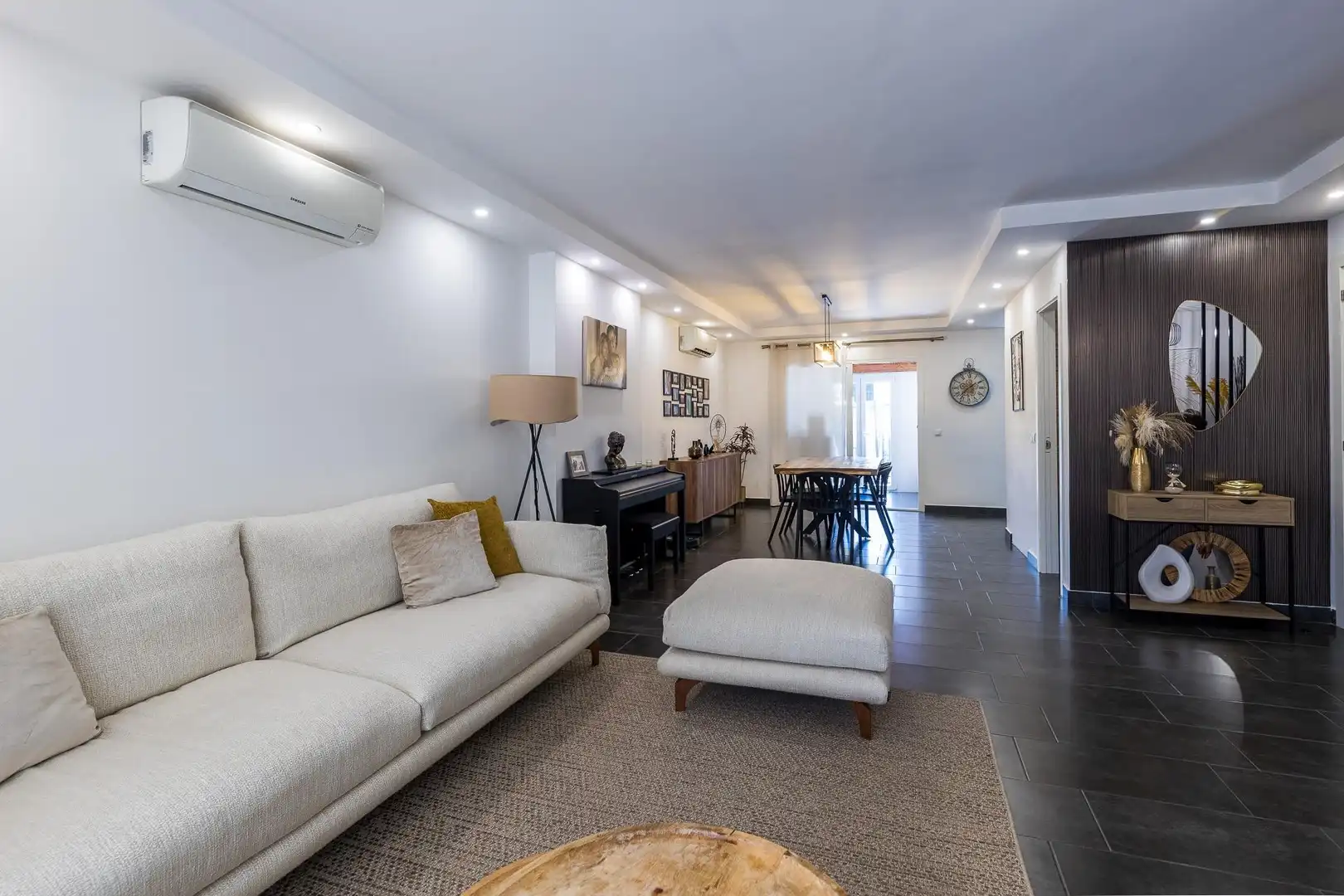 Sala de estar de Casa adosada en venta en  Palma de Mallorca con Aire acondicionado, Terraza y Horno