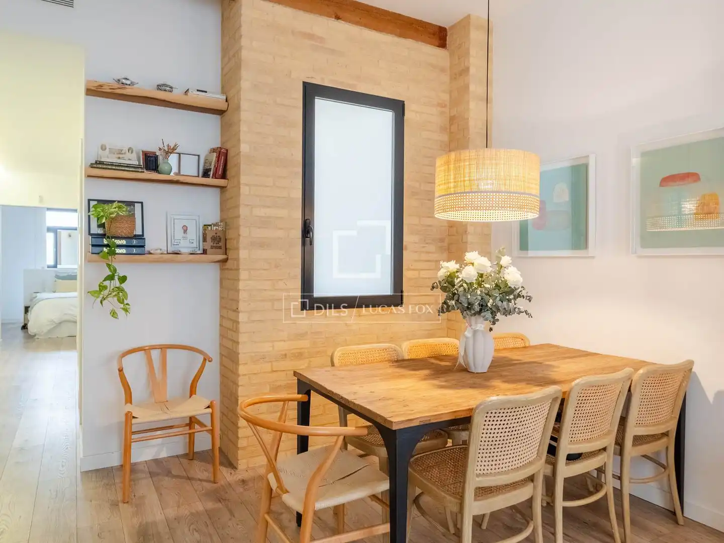 Dining room of Flat for sale in Valencia  with Air Conditioner, Parquet flooring and Balcony