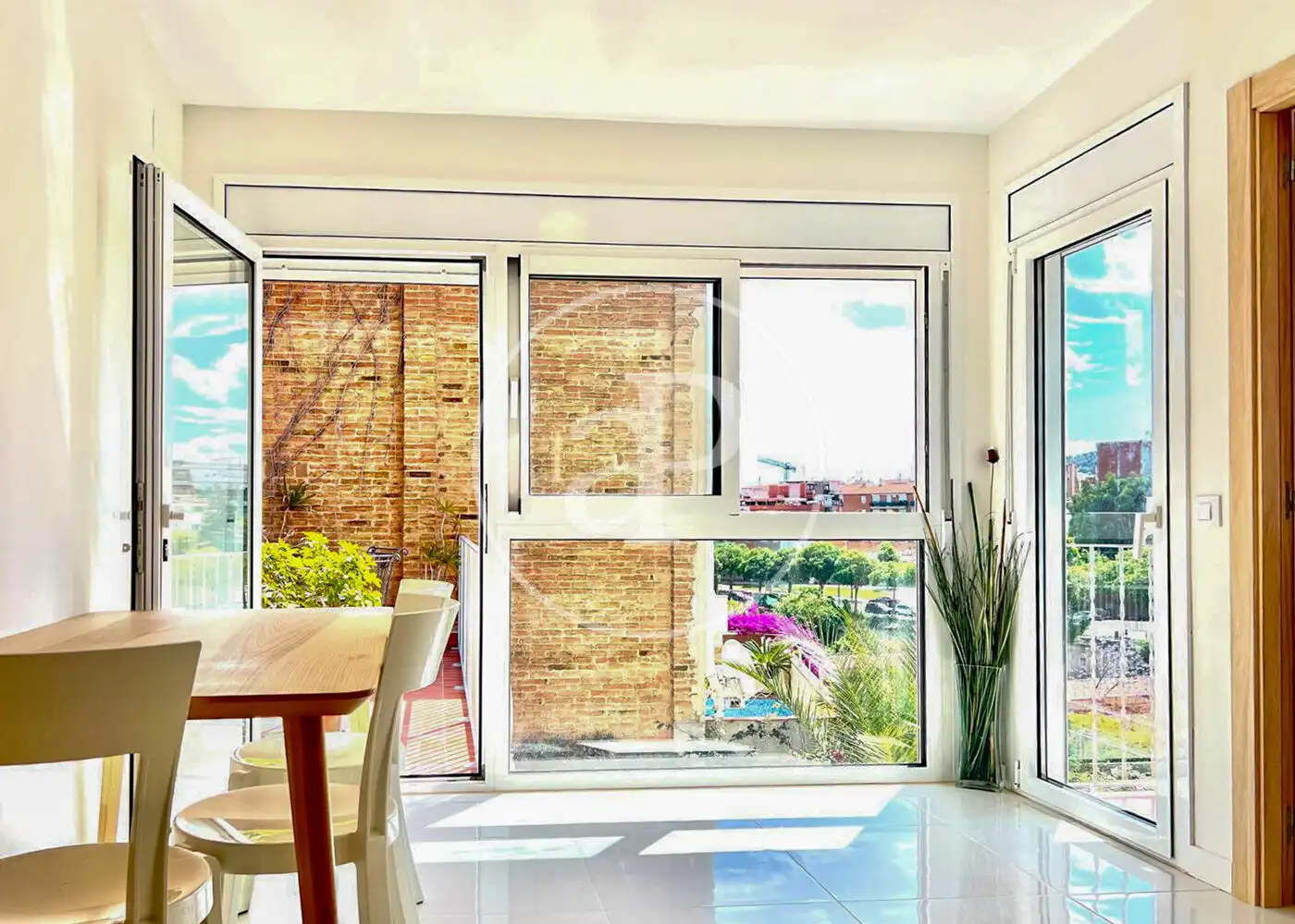 Balcony of Houses for rent in Barcelona  with Air Conditioner, Heating and Terrace