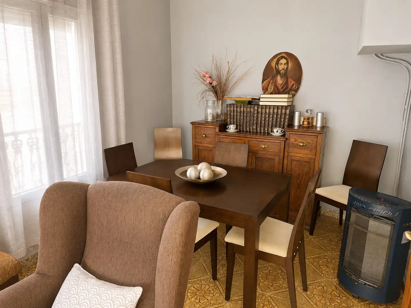 Dining room of Houses for sale in Ribeira  with Furnished