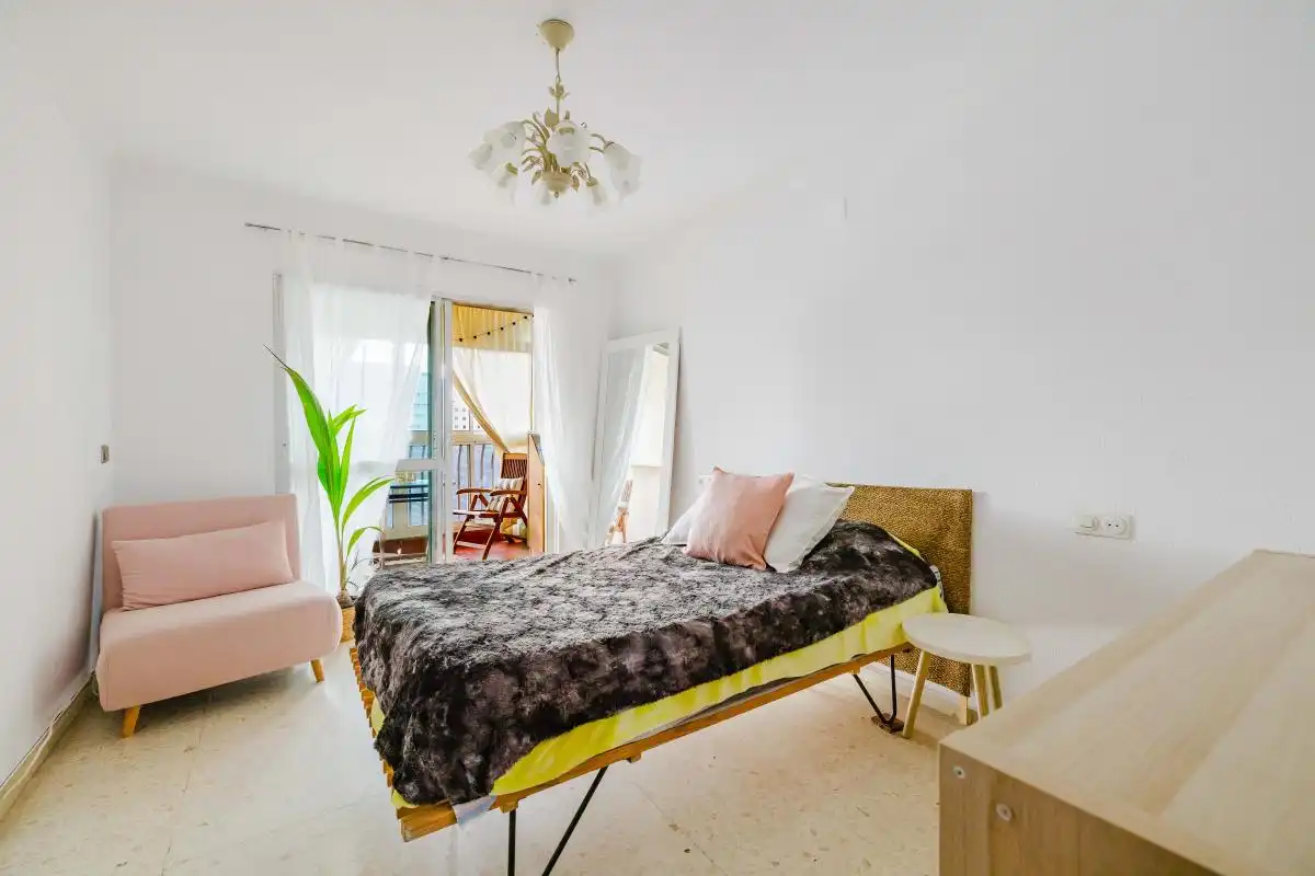 Bedroom of Flat for sale in Málaga  with Air Conditioner, Heating and Private garden