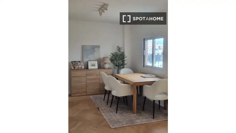 Dining room of Apartments for share in Málaga  with Air Conditioner, Terrace and Furnished