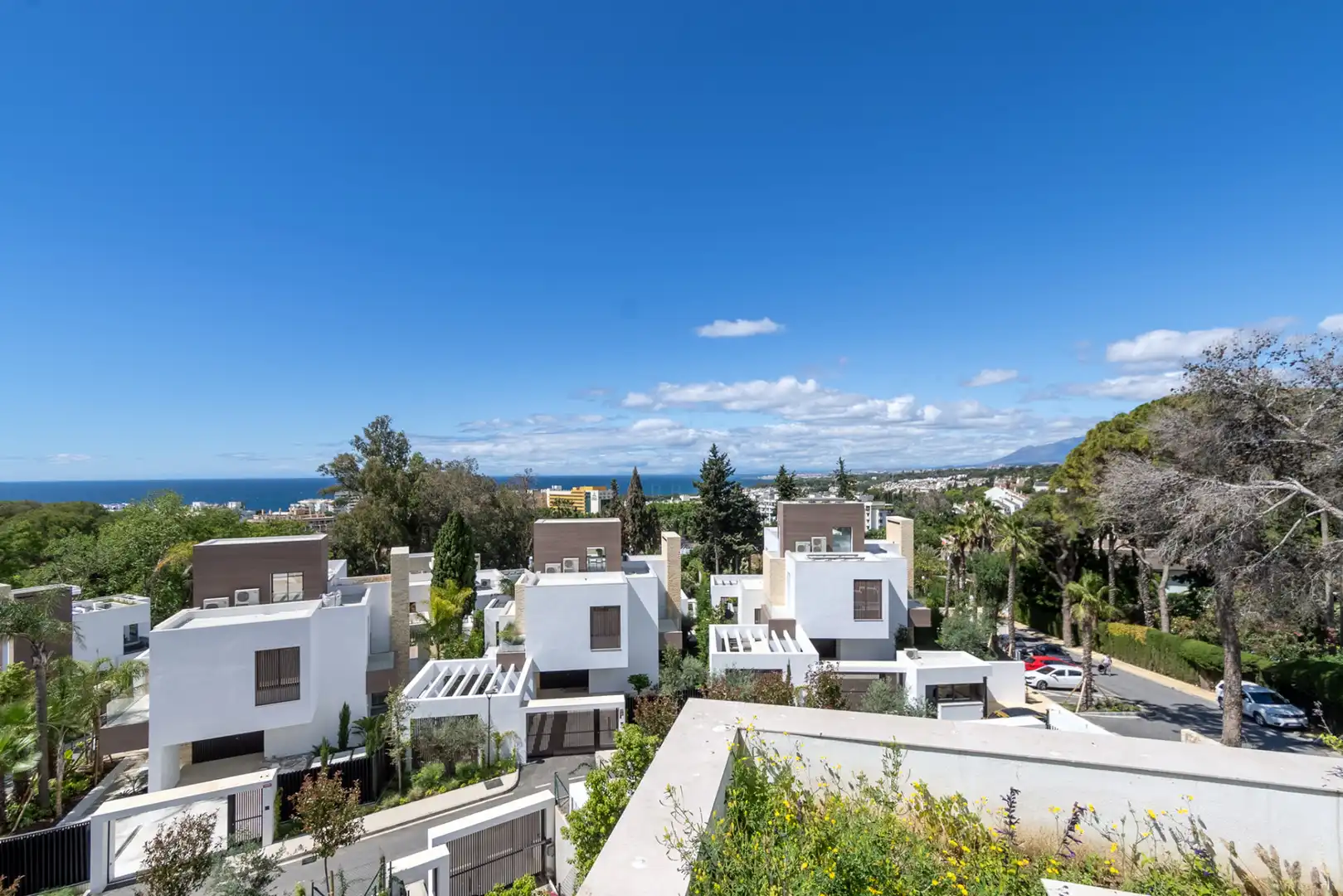 Exterior view of Houses for sale in Marbella  with Air Conditioner, Private garden and Terrace