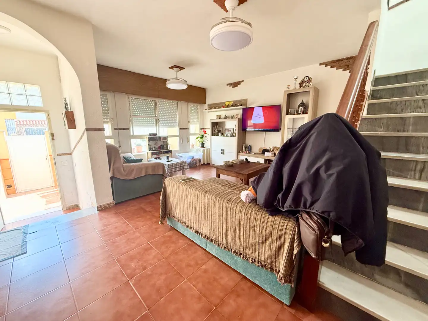 Living room of Houses for sale in Roquetas de Mar  with Terrace and Furnished