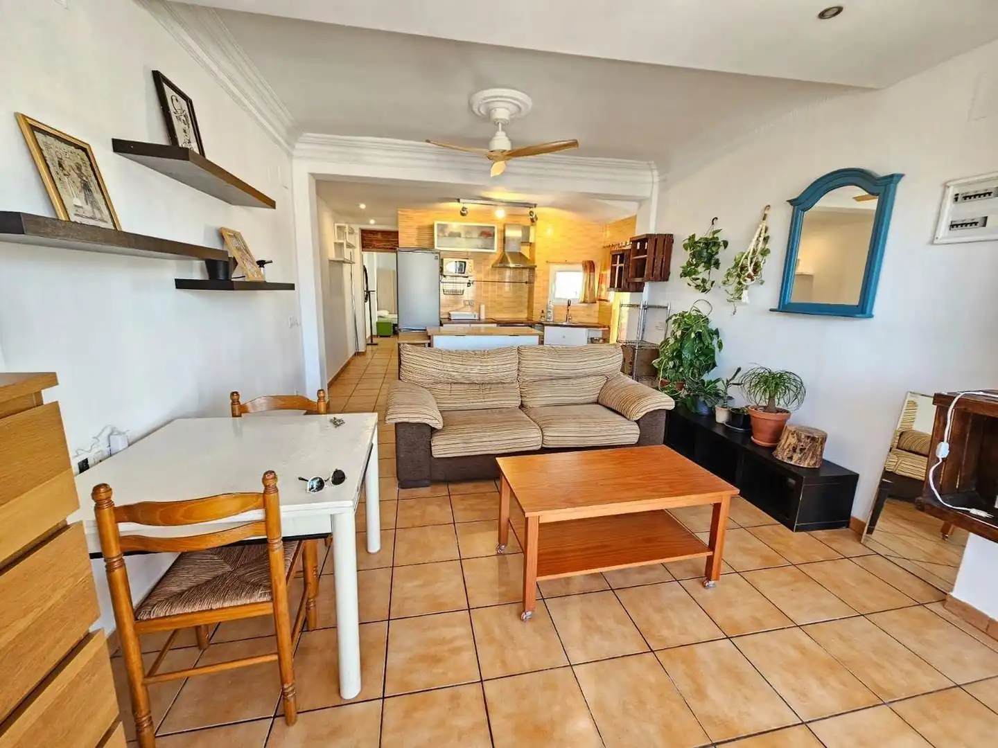 Sala de estar de Piso de alquiler en Mislata con Aire acondicionado, Terraza y Amueblado