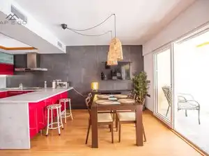 Cuina de Pis de lloguer en Almuñécar amb Aire condicionat, Terrassa i Moblat