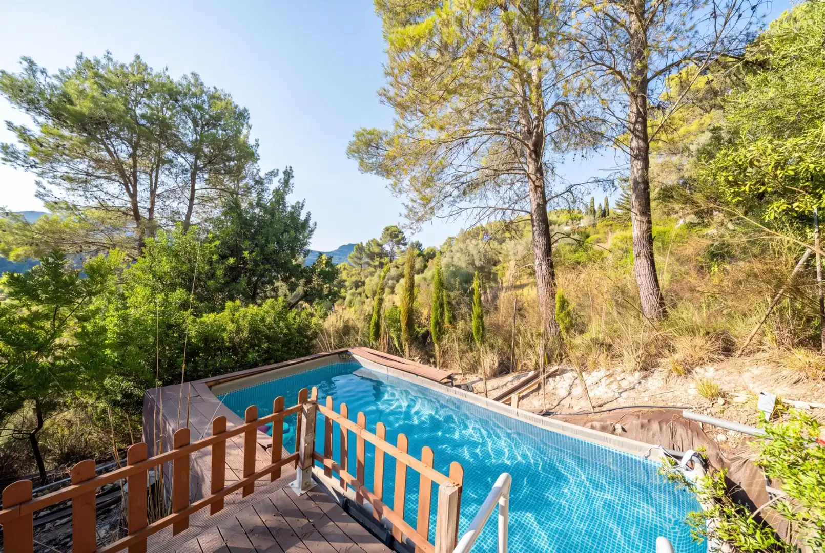 Piscina de Finca rústica en venta en Puigpunyent con Aire acondicionado, Calefacción y Jardín privado
