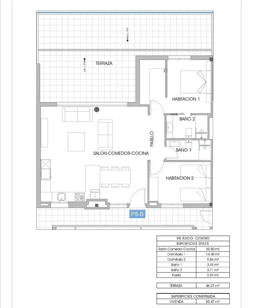 Ático con piscina en venta en N/A, imagen 19