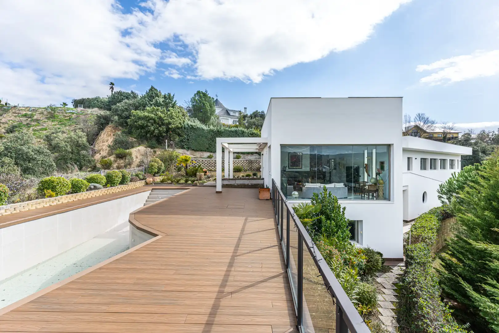 Terraza de Casa o chalet en venta en Las Rozas de Madrid con Aire acondicionado, Calefacción y Jardín privado