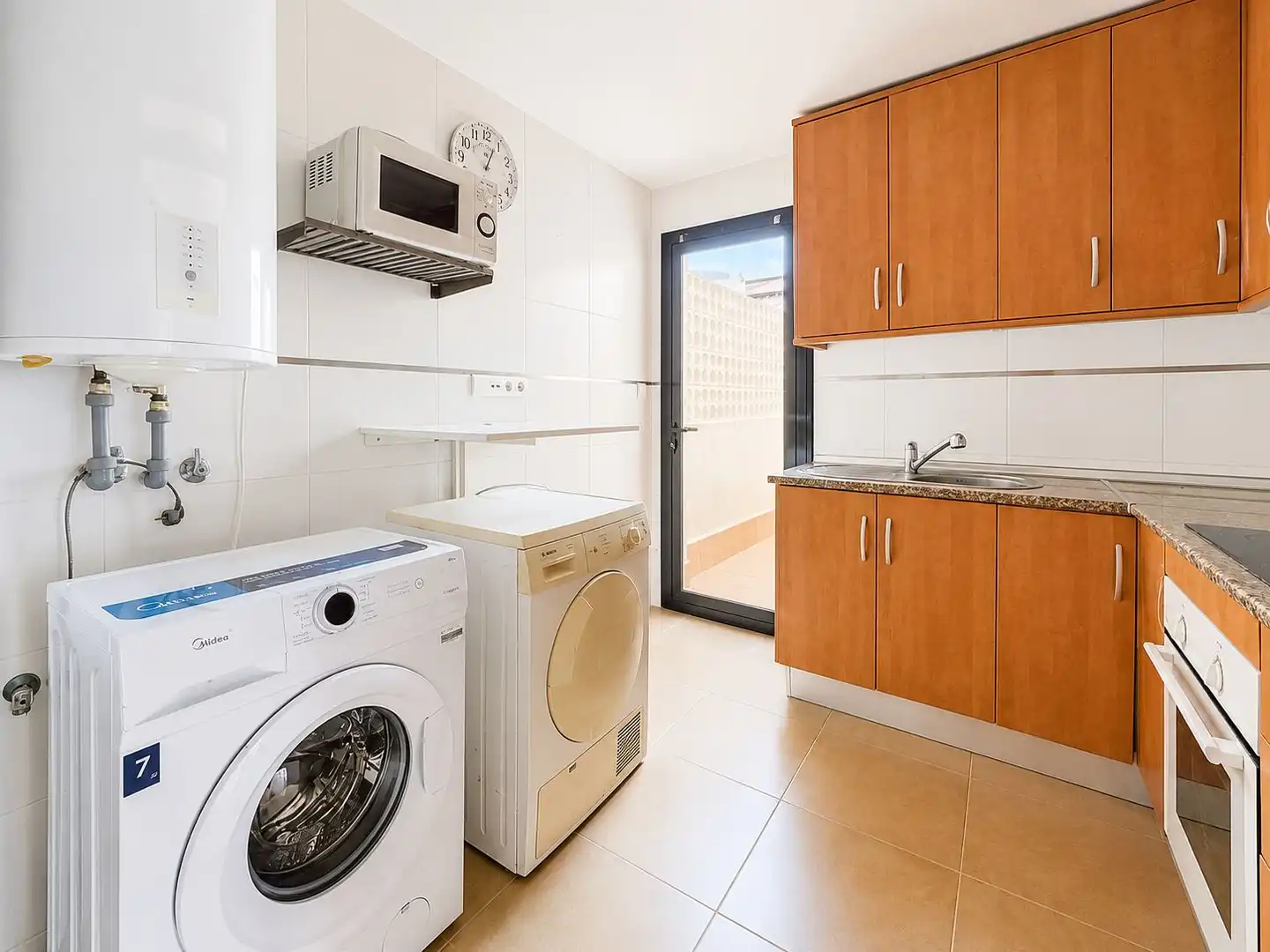 Cuina de Apartament en venda en Mijas amb Aire condicionat, Calefacció i Jardí privat