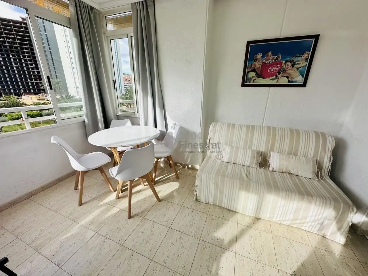 Wohnzimmer von Wohnung zum Verkauf in Finestrat mit Klimaanlage, Terrasse und Möbliert