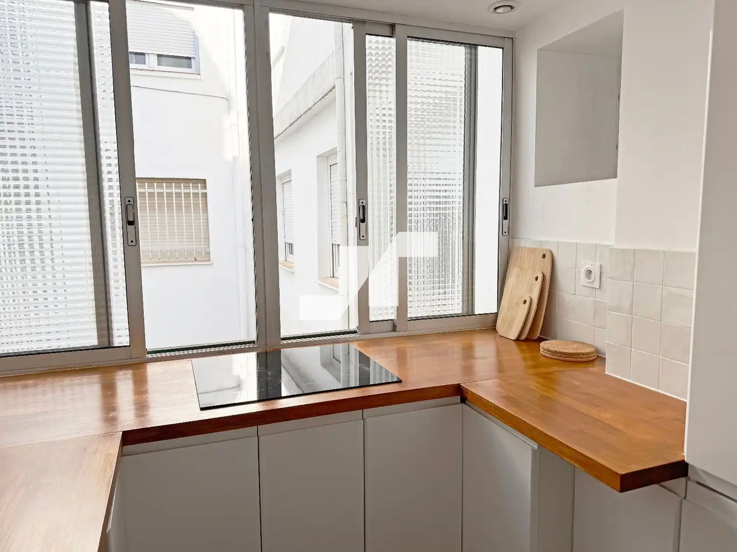 Kitchen of Flat for sale in Burriana / Borriana  with Air Conditioner, Heating and Terrace