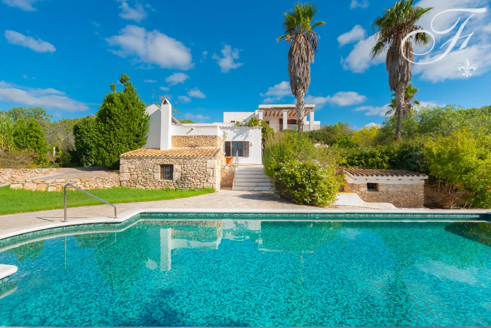 Piscina de Finca rústica en venda en Sant Antoni de Portmany amb Calefacció, Jardí privat i Terrassa