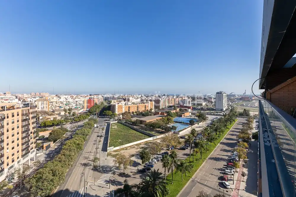 Vista exterior de Ático de alquiler en Valencia con Aire acondicionado, Calefacción y Terraza