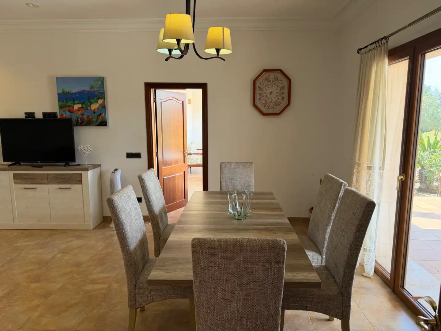 Comedor de Finca rústica de alquiler en Manacor con Aire acondicionado, Calefacción y Jardín privado