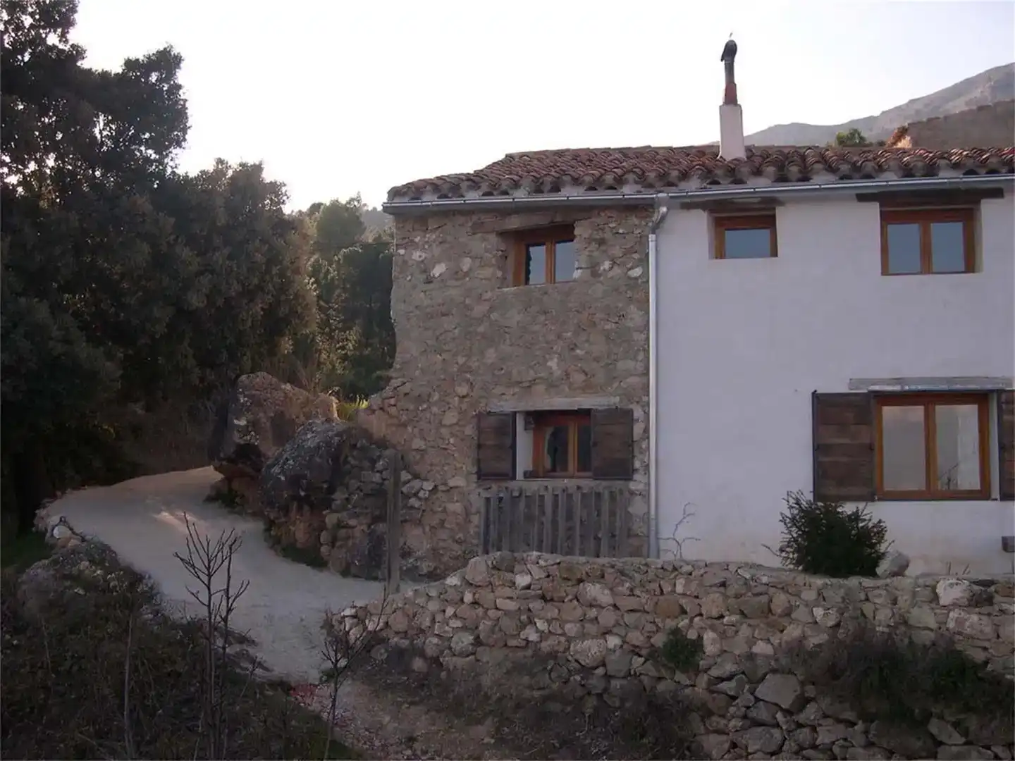 Vista exterior de Finca rústica en venda en Yeste amb Jardí privat, Traster i Piscina