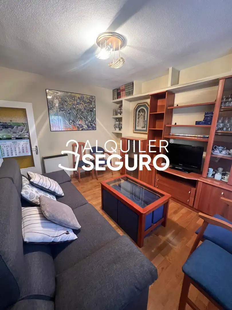 Sala de estar de Piso de alquiler en Madrid con Calefacción y Amueblado