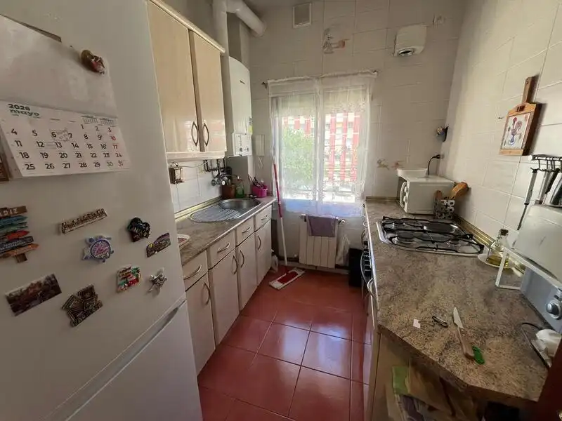 Küche von Wohnung zur Miete in Madrid mit Klimaanlage, Terrasse und Möbliert