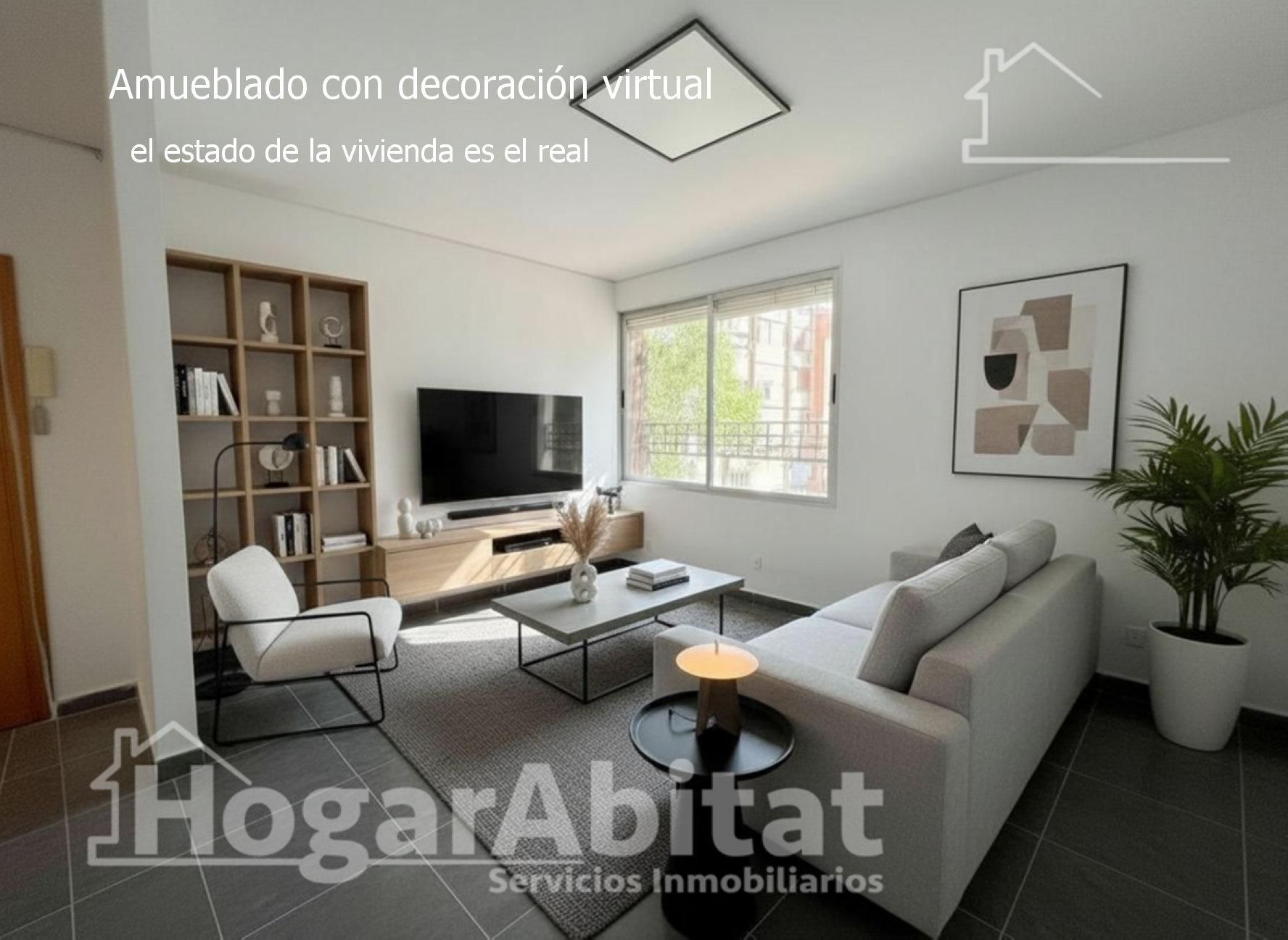 Living room of Flat for sale in Algemesí  with Air Conditioner and Alarm