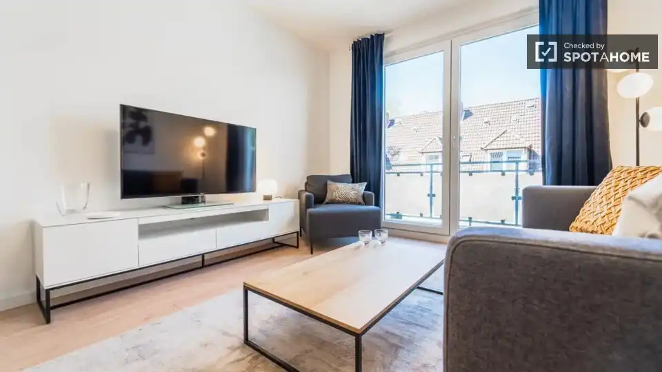 Sala d'estar de Apartament per a compartir en Fraga amb Aire condicionat, Terrassa i Moblat