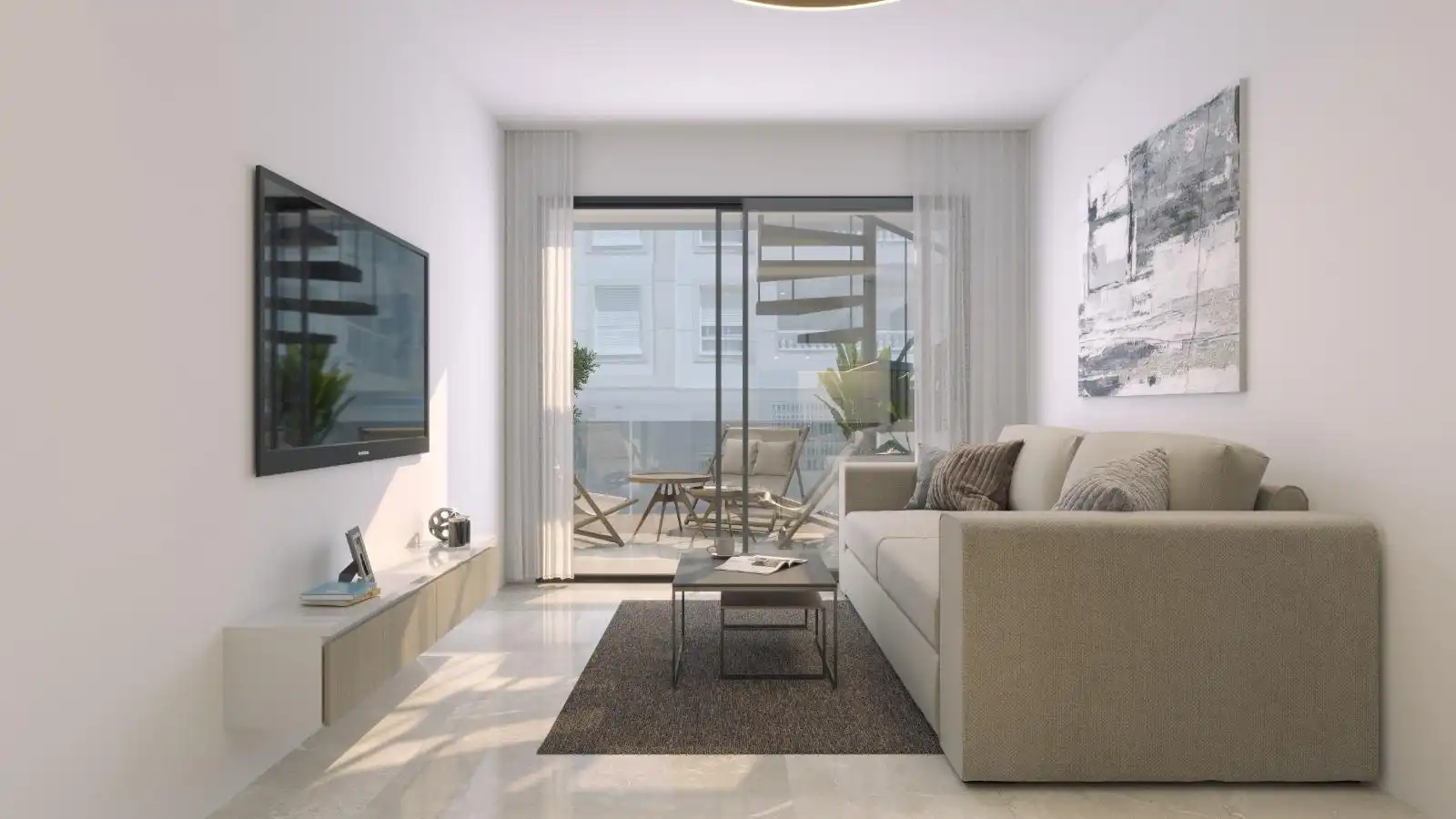 Sala de estar de Planta baja en venta en Torrevieja con Terraza y Piscina comunitaria