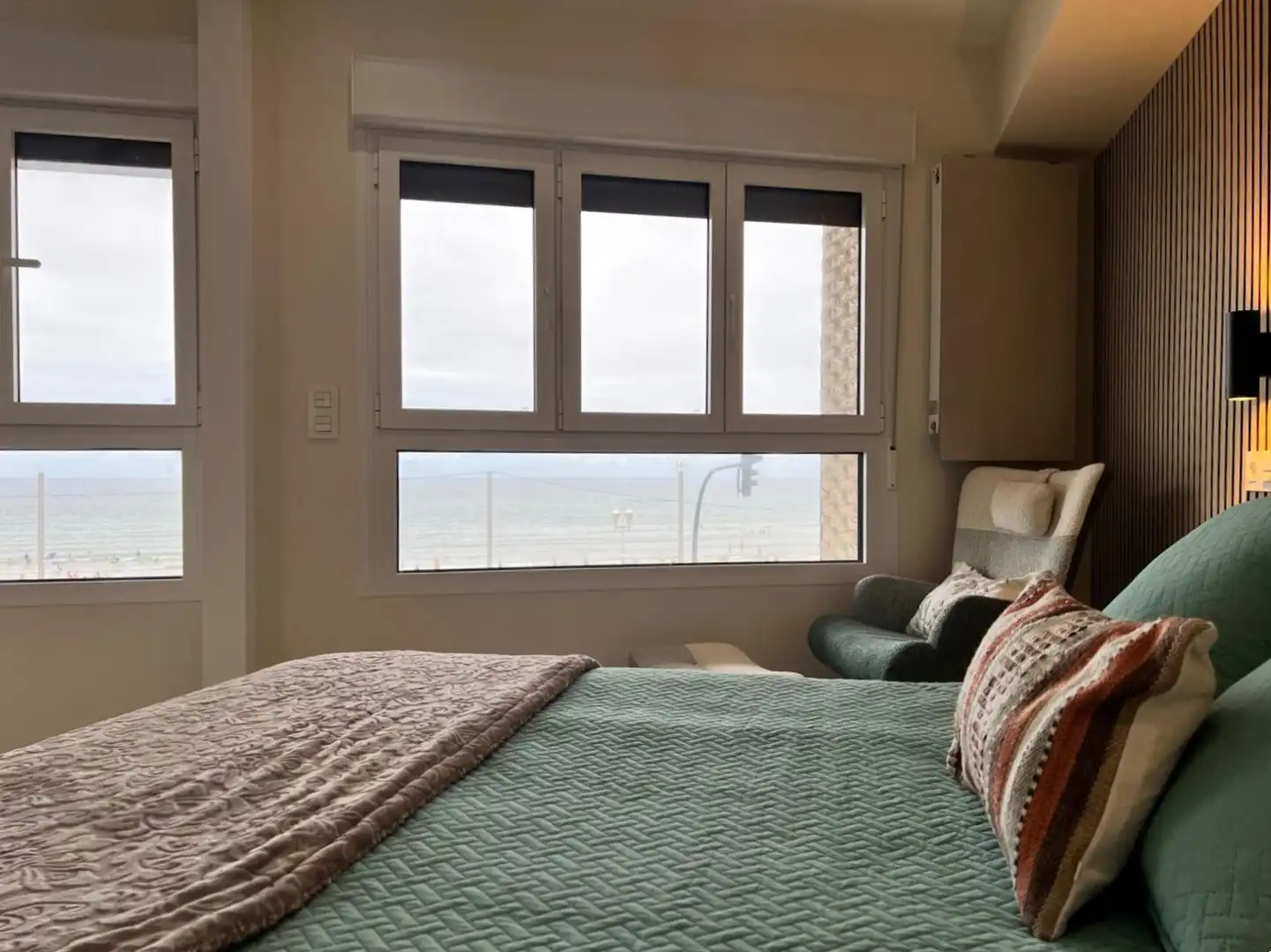 Schlafzimmer von Wohnung zur Miete in Gijón  mit Heizung und Möbliert