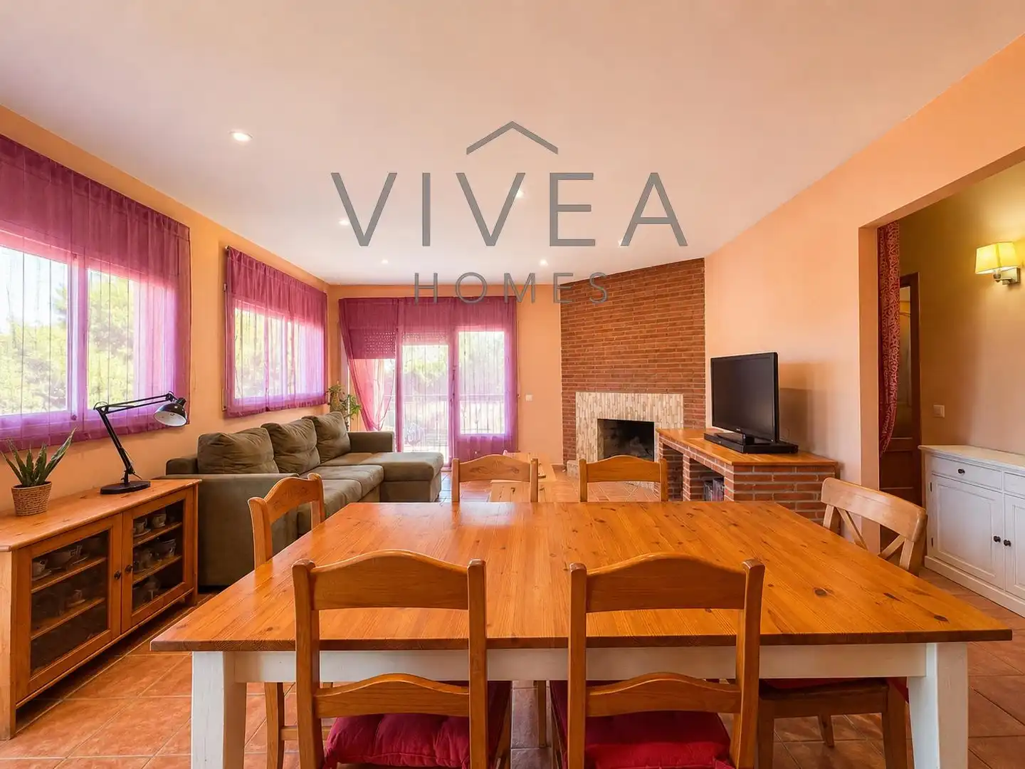 Living room of Houses for sale in Vidreres  with Air Conditioner, Heating and Private garden