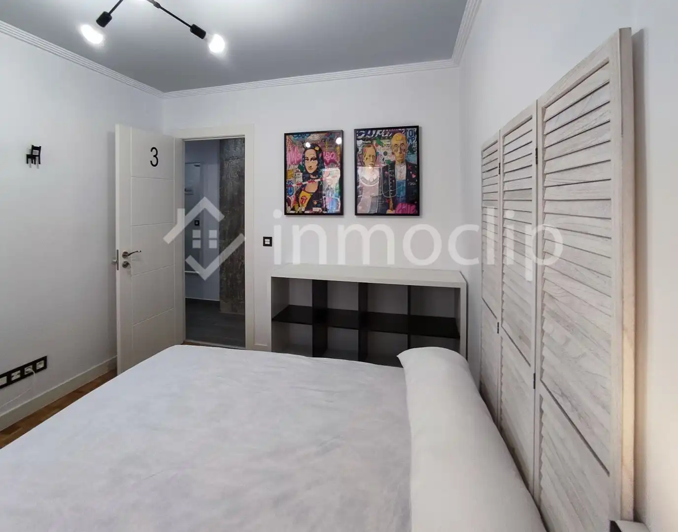 Schlafzimmer von Wohnung zur untervermieten in Salamanca mit Heizung und Möbliert