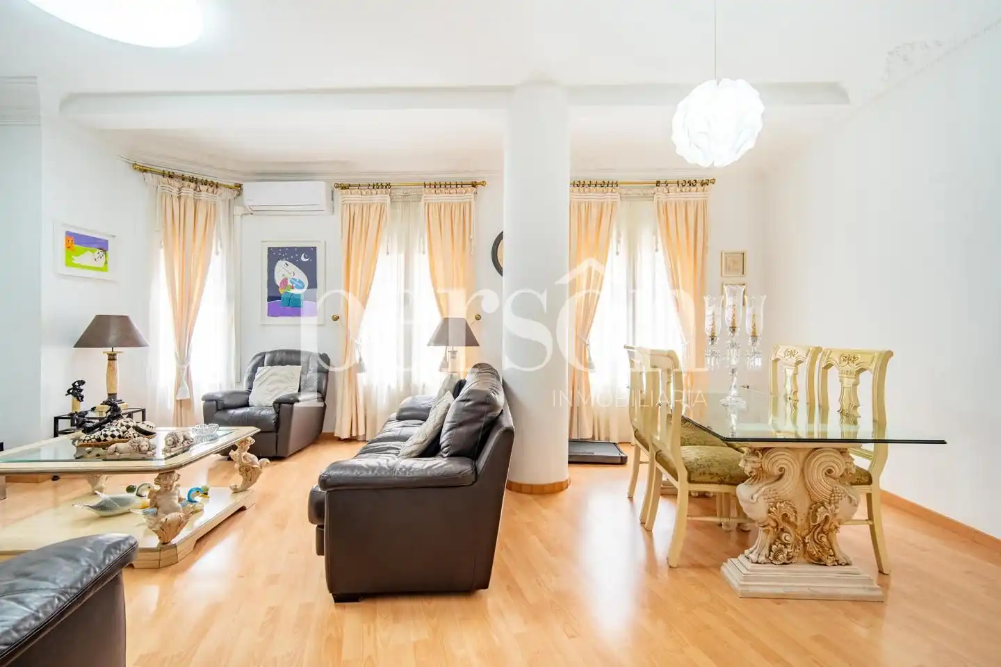 Sala de estar de Piso en venta en Valencia con Aire acondicionado y Parquet