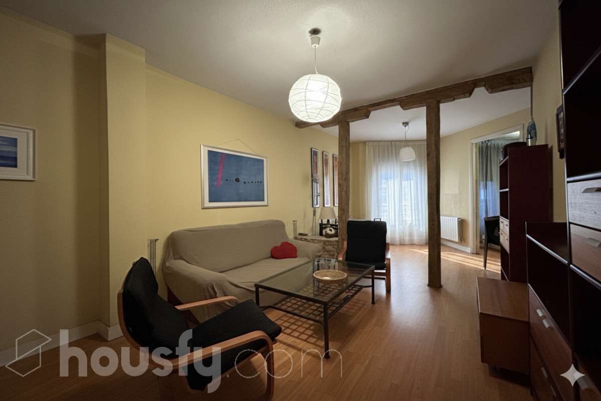 Sala d'estar de Pis de lloguer en  Madrid Capital amb Aire condicionat, Calefacció i Parquet