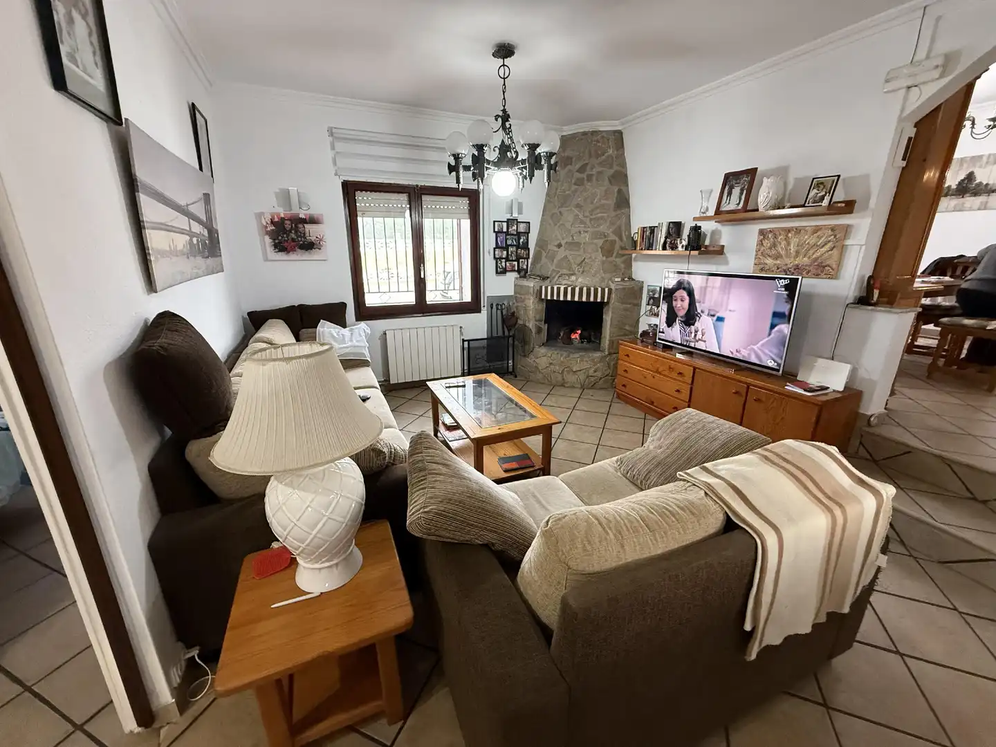 Sala de estar de Casa o chalet en venta en La Bisbal del Penedès con Jardín privado y Piscina