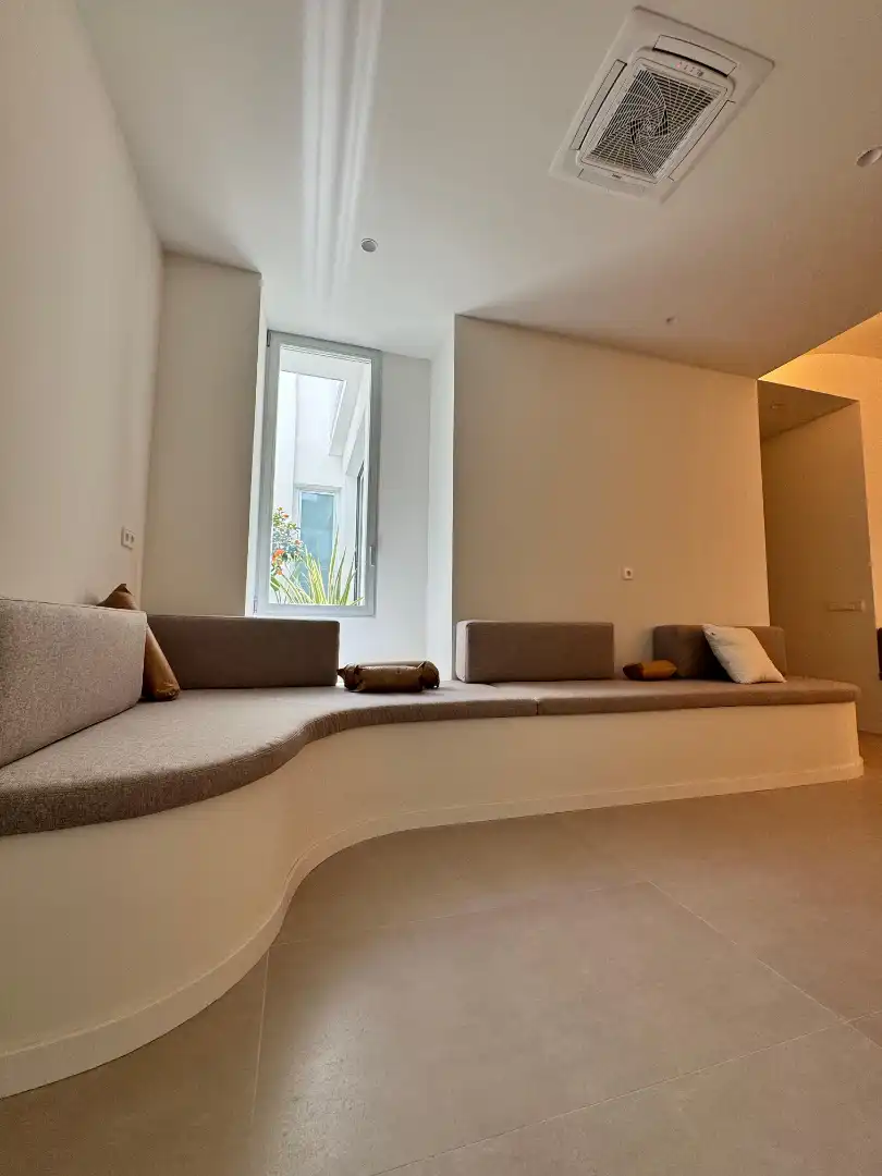 Wohnzimmer von Wohnung zur untervermieten in Valencia mit Klimaanlage, Terrasse und Möbliert