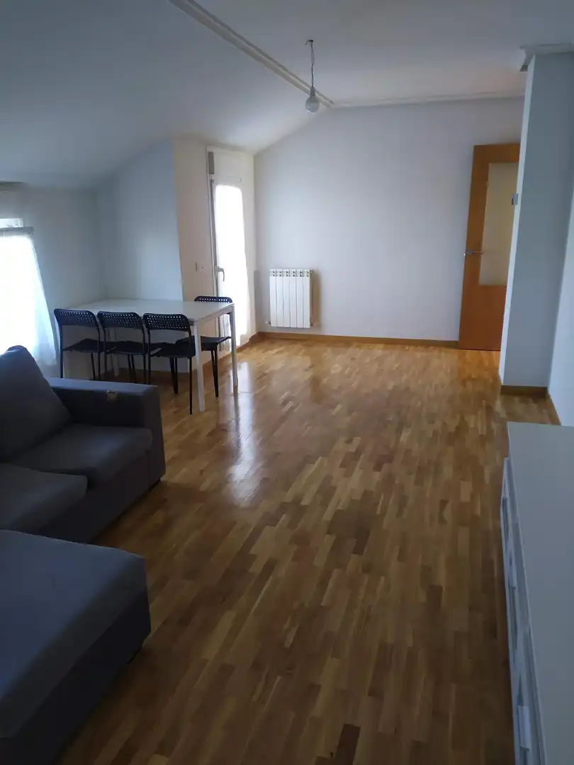 Sala de estar de Ático en venta en Venta de Baños con Calefacción, Parquet y Terraza
