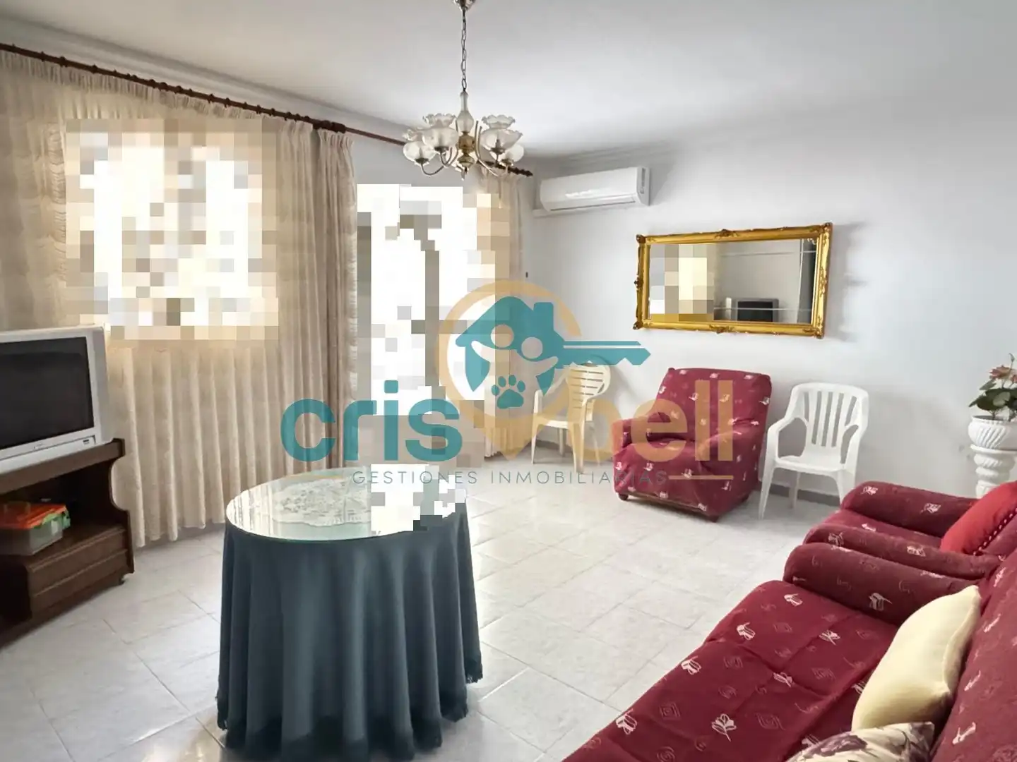 Sala de estar de Casa adosada en venta en Lorca con Aire acondicionado, Terraza y Amueblado