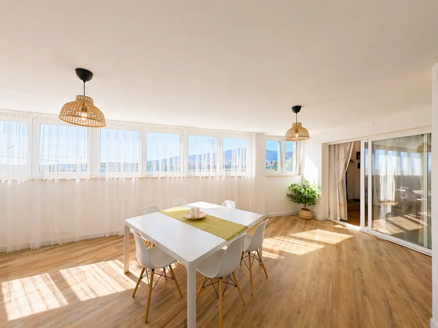 Esszimmer von Wohnung zum Verkauf in Málaga Capital mit Klimaanlage, Privatgarten und Terrasse