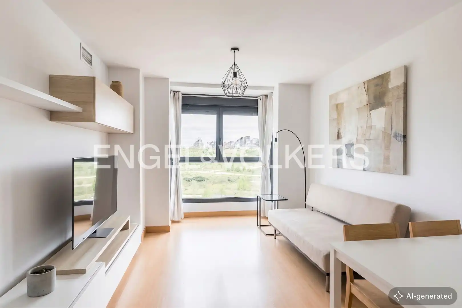 Living room of Flat for sale in  Madrid Capital  with Air Conditioner, Heating and Storage room