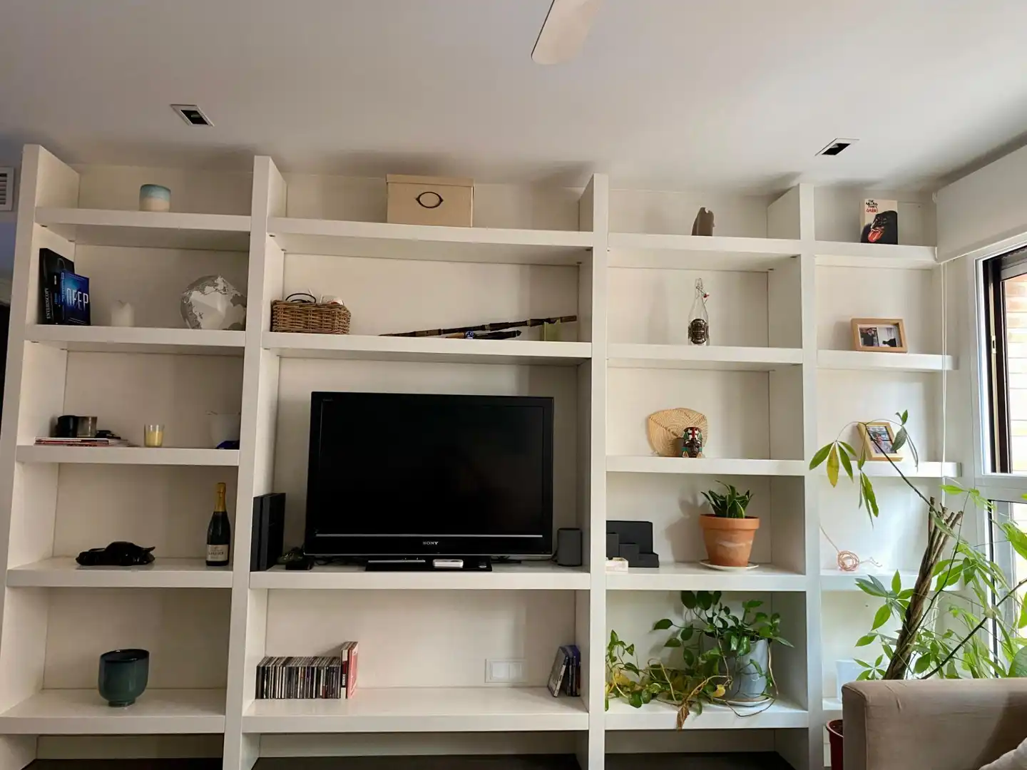 Wohnzimmer von Wohnung zur Miete in Murcia mit Klimaanlage, Heizung und Privatgarten