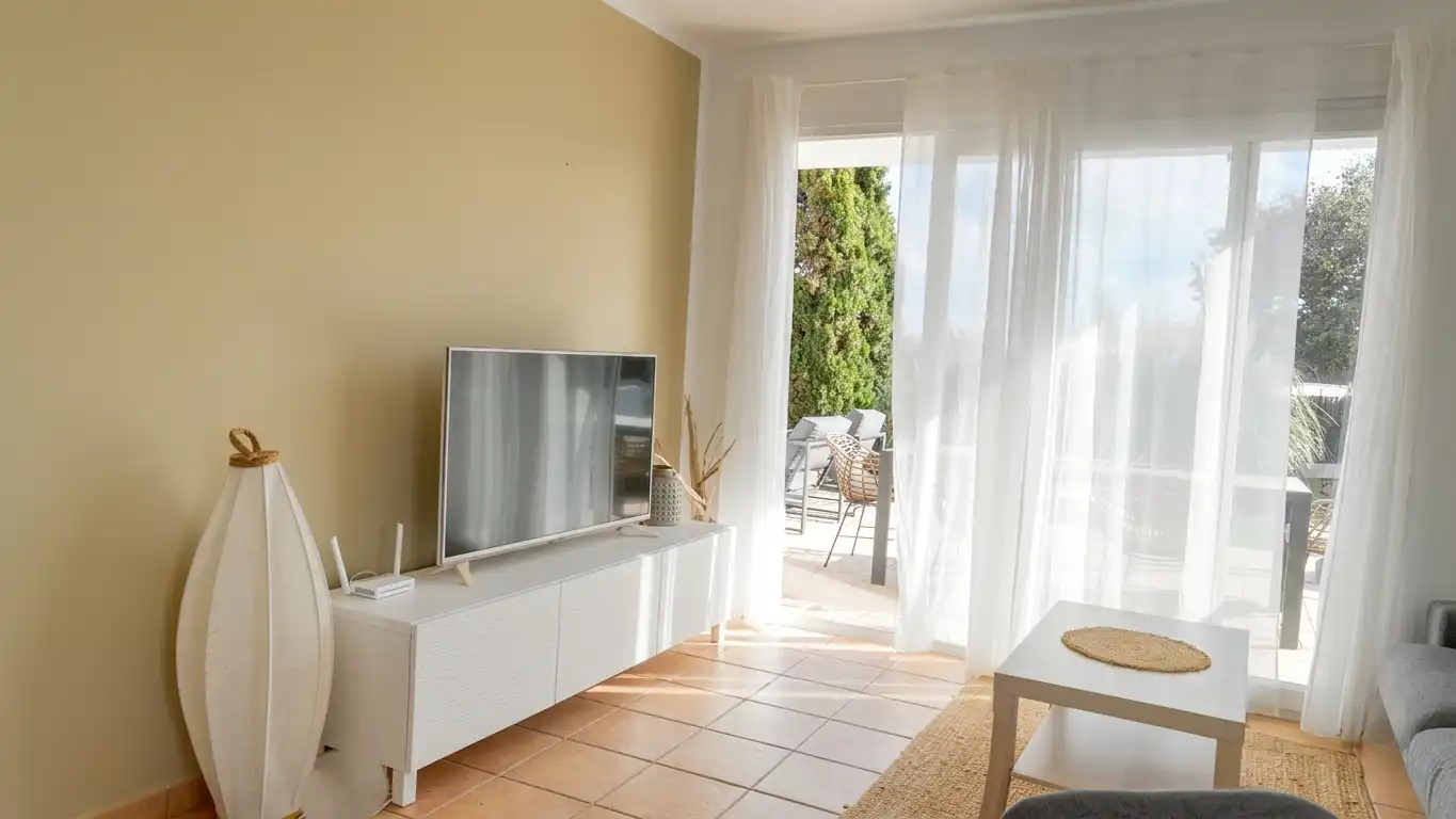 Sala d'estar de Pis en venda en Santanyí amb Aire condicionat, Calefacció i Jardí privat
