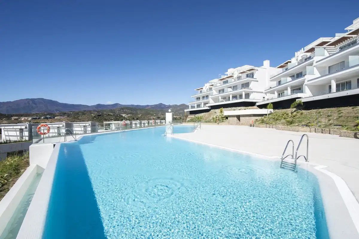 Swimming pool of Commercial properties for sale in Estepona