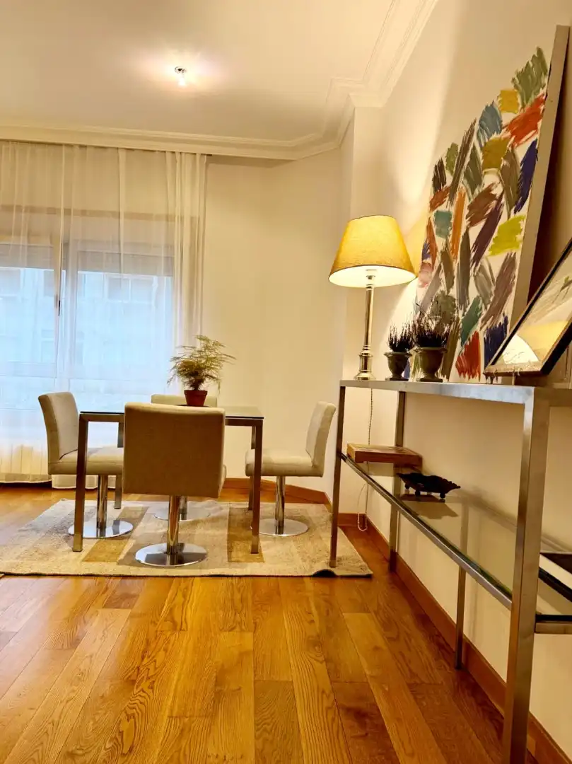 Dining room of Flat for rent in Poio  with Heating, Furnished and Balcony