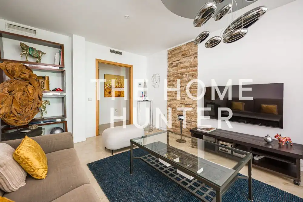 Sala de estar de Piso de alquiler en Madrid con Aire acondicionado, Calefacción y Jardín privado