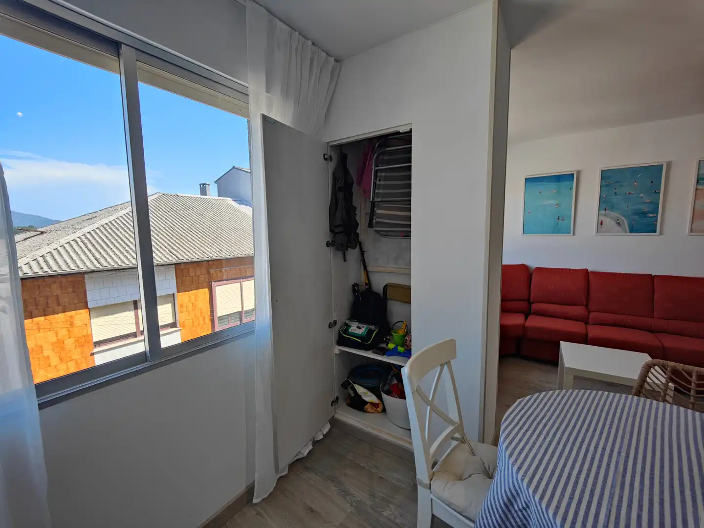 Bedroom of Flat for sale in Rianxo  with Parquet flooring, Furnished and Oven