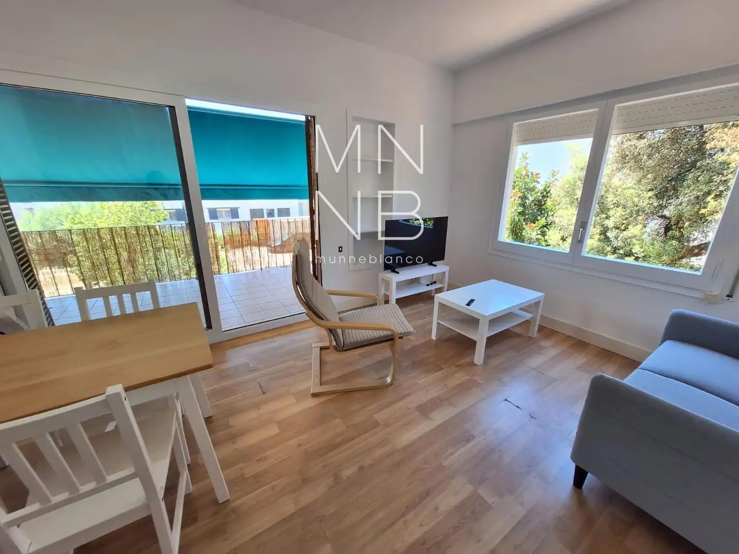 Terraza de Piso de alquiler en Sant Andreu de Llavaneres con Aire acondicionado, Calefacción y Amueblado