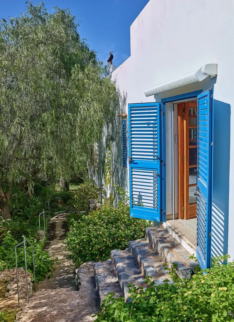 Exterior view of Houses for sale in Sant Josep de sa Talaia  with Air Conditioner, Heating and Private garden