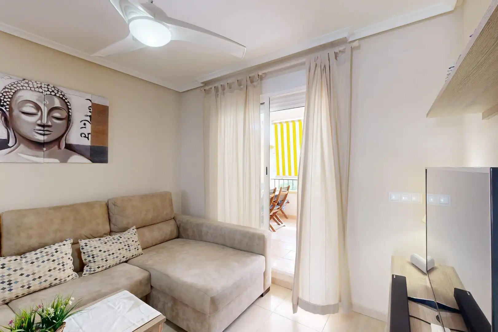 Sala de estar de Apartamento en venta en Cartagena con Aire acondicionado, Calefacción y Jardín privado