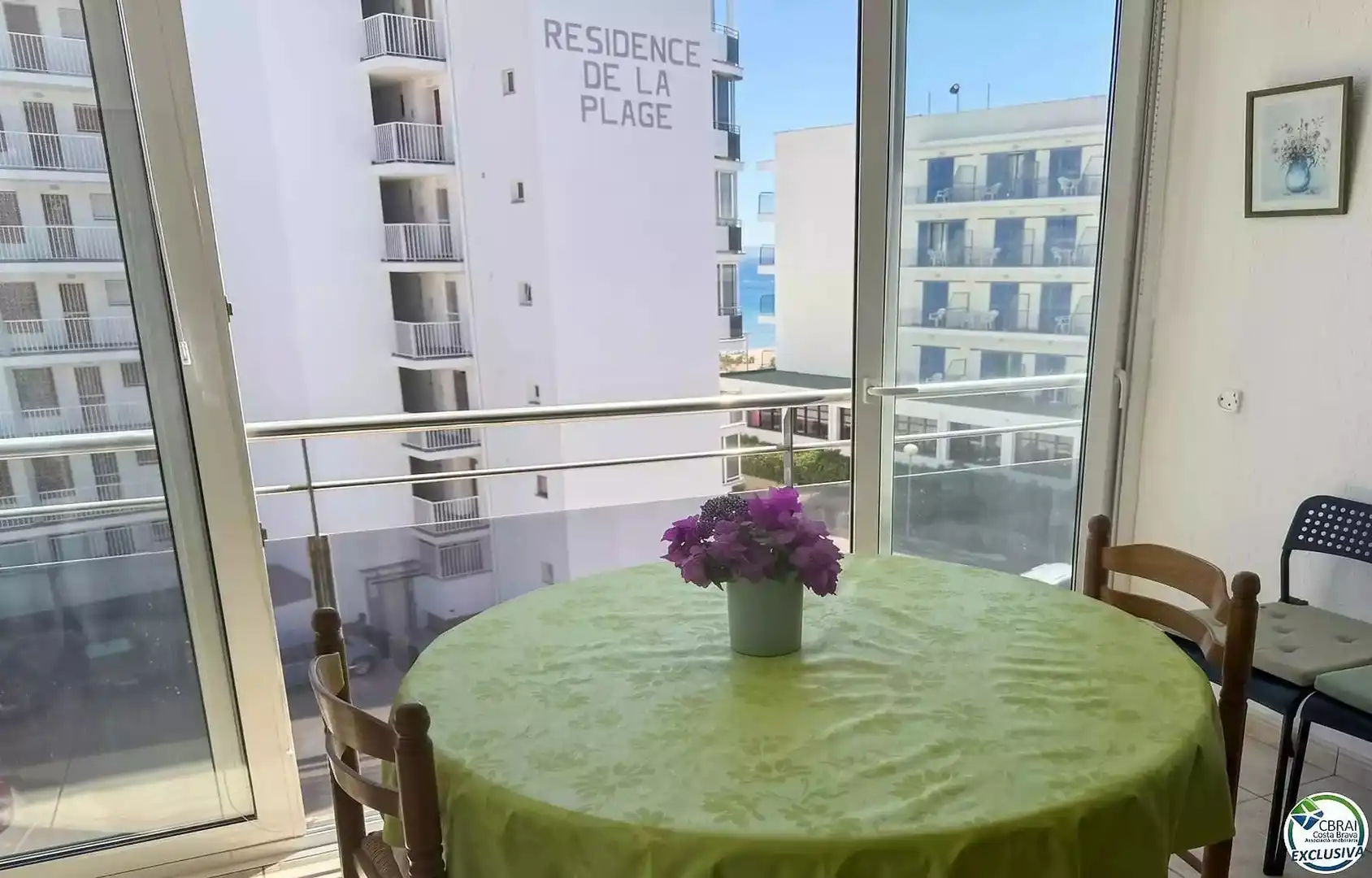 Balcony of Flat for sale in Roses  with Terrace and Furnished