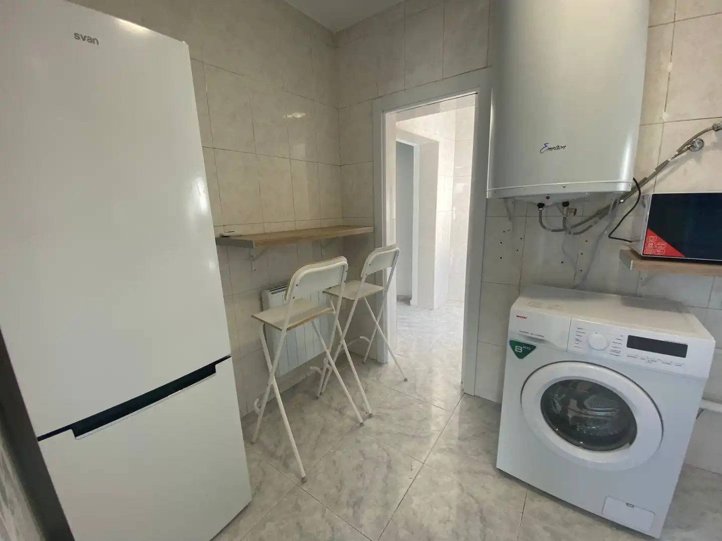 Kitchen of Attic for rent in Madrid  with Heating, Terrace and Furnished