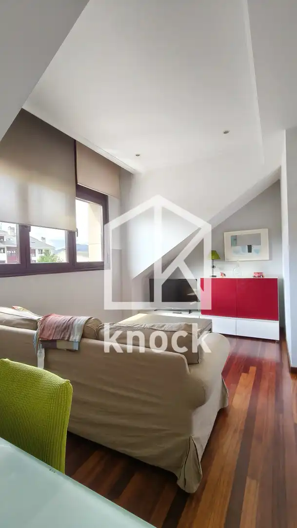 Living room of Flat for rent in Navia  with Heating, Parquet flooring and Furnished